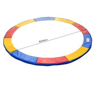 Προστατευτικό κάλυμμα HomCom για Τραμπολίνο Κόκκινο Κίτρινο και Μπλ...