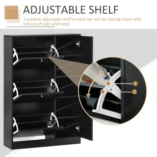 Ντουλάπα παπουτσιών Homcom εξοικονόμηση χώρου κινητή πόρτα εισόδου ... Ντουλάπα παπουτσιών Homcom εξοικονόμηση χώρου κινητή πόρτα εισόδου ...