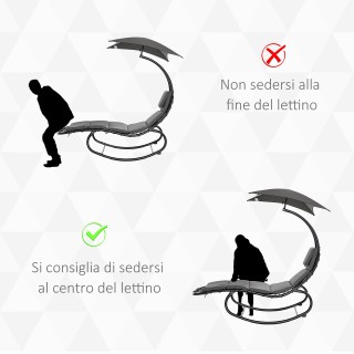 Outsunny Garden Rocking Lounger Ξαπλώστρα εξωτερικού χώρου με γεμισ... Outsunny Garden Rocking Lounger Ξαπλώστρα εξωτερικού χώρου με γεμισ...