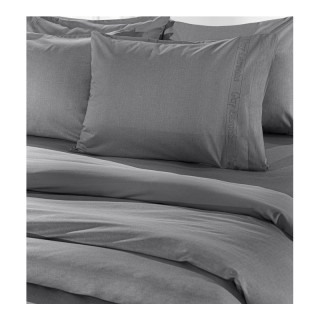 Σεντόνι Διπλό 200 x 265 cm 100% Βαμβάκι Περκάλι Color Plus Anthraci...