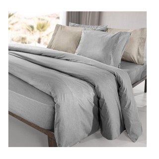 Σεντόνι King Size 270 x 280 cm 100% Βαμβάκι Περκάλι Color Plus Silv...