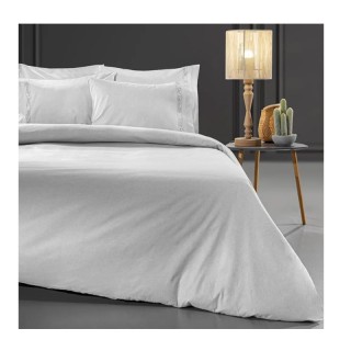 Σεντόνι King Size 270 x 280 cm 100% Βαμβάκι Περκάλι Color Plus Smok... Σεντόνι King Size 270 x 280 cm 100% Βαμβάκι Περκάλι Color Plus Smok...