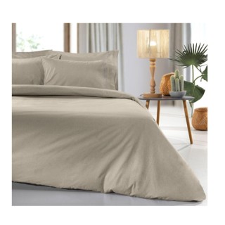 Σεντόνι King Size 270 x 280 cm 100% Βαμβάκι Περκάλι Color Plus Taup...