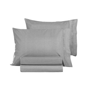 Σεντόνι King Size με Λάστιχο 180 x 200+42 cm 100% Βαμβάκι Περκάλι C...