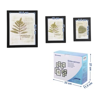 Σετ 10 Ξύλινες Κορνίζες σε Διαφορετικές Διαστάσεις Χρώματος Μαύρο S... Σετ 10 Ξύλινες Κορνίζες σε Διαφορετικές Διαστάσεις Χρώματος Μαύρο S...