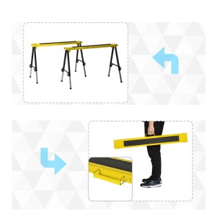 Σετ Αναδιπλούμενα Καβαλέτα Εργασίας 2 τμχ DURHAND B40-026 Σετ Αναδιπλούμενα Καβαλέτα Εργασίας 2 τμχ DURHAND B40-026