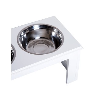 Σετ Ανοξείδωτα Μπολ Γεύματος με Ξύλινη Βάση για Κατοικίδια Χρώματος... Σετ Ανοξείδωτα Μπολ Γεύματος με Ξύλινη Βάση για Κατοικίδια Χρώματος...