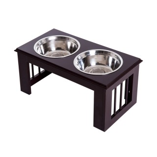 Σετ Ανοξείδωτα Μπολ Γεύματος με Ξύλινη Βάση για Κατοικίδια Χρώματος... Σετ Ανοξείδωτα Μπολ Γεύματος με Ξύλινη Βάση για Κατοικίδια Χρώματος...