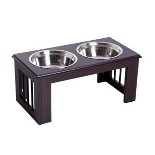 Σετ Ανοξείδωτα Μπολ Γεύματος με Ξύλινη Βάση για Κατοικίδια Χρώματος... Σετ Ανοξείδωτα Μπολ Γεύματος με Ξύλινη Βάση για Κατοικίδια Χρώματος...