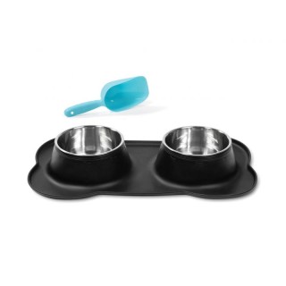 Σετ Ανοξείδωτα Μπολ Γεύματος με Βάση Σιλικόνης για Κατοικίδια Inkaz... Σετ Ανοξείδωτα Μπολ Γεύματος με Βάση Σιλικόνης για Κατοικίδια Inkaz...