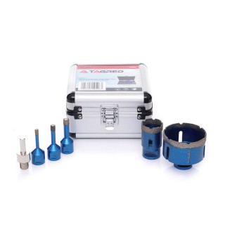 Σετ Διαμαντοτρύπανα Ξηρού Τρυπήματος 6 τμχ σε Βαλιτσάκι TAGRED TA4085