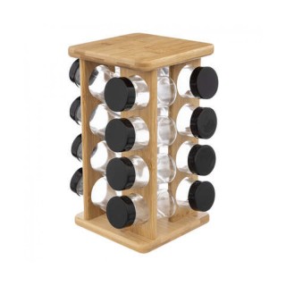 Σετ Δοχεία Μπαχαρικών με Περιστρεφόμενη Ξύλινη Βάση 17 τμχ 5Five Si... Σετ Δοχεία Μπαχαρικών με Περιστρεφόμενη Ξύλινη Βάση 17 τμχ 5Five Si...