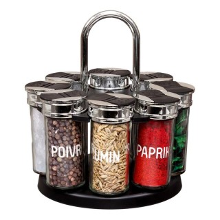 Σετ Δοχεία Μπαχαρικών με Περιστρεφόμενη Βάση 9 τμχ Cook Concept KM4085 Σετ Δοχεία Μπαχαρικών με Περιστρεφόμενη Βάση 9 τμχ Cook Concept KM4085