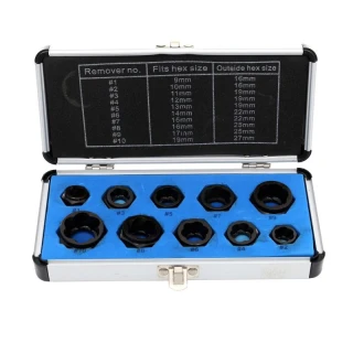 Set of Broken Screw Extractors 10 pcs Kraft&Dele KD-10268 Set of Broken Screw Extractors 10 pcs Kraft&Dele KD-10268