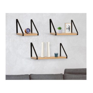 Σετ Επιτοίχια Ξύλινα Ράφια 40 x 15 x 18 cm 3 τμχ Idomya 30084305 Σετ Επιτοίχια Ξύλινα Ράφια 40 x 15 x 18 cm 3 τμχ Idomya 30084305