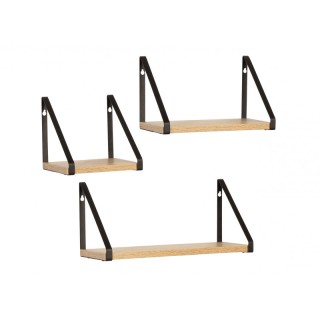 Σετ Επιτοίχια Ξύλινα Ράφια 40 x 15 x 18 cm 3 τμχ Idomya 30084305 Σετ Επιτοίχια Ξύλινα Ράφια 40 x 15 x 18 cm 3 τμχ Idomya 30084305