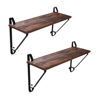 Σετ Επιτοίχια Μεταλλικά Ράφια 60 x 33 x 20 cm 2 τμχ VASAGLE LCR01BX Σετ Επιτοίχια Μεταλλικά Ράφια 60 x 33 x 20 cm 2 τμχ VASAGLE LCR01BX