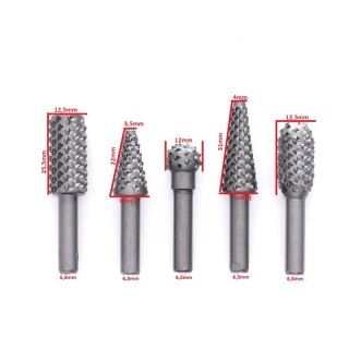 Σετ Φρέζες Ξύλου 6.3 mm 5 τμχ TAGRED TA1137