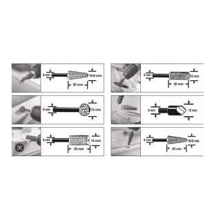 Σετ Φρέζες Μετάλλου και Ξύλου 6 τμχ Kraft&Dele KD-11214 Σετ Φρέζες Μετάλλου και Ξύλου 6 τμχ Kraft&Dele KD-11214