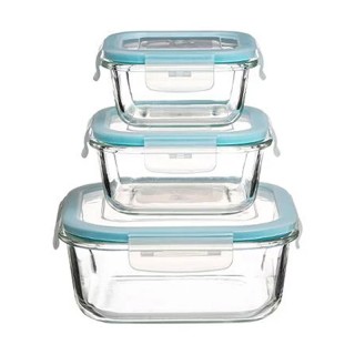 Σετ Γυάλινα Δοχεία Φαγητού με Κλείσιμο Ασφαλείας 17.5 x 17.5 x 6.6 ... Σετ Γυάλινα Δοχεία Φαγητού με Κλείσιμο Ασφαλείας 17.5 x 17.5 x 6.6 ...