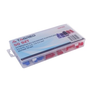 Σετ Κλέμες Ταχείας Σύνδεσης Καλωδίων σε Κασετίνα 50 τμχ TAGRED TA4165 Σετ Κλέμες Ταχείας Σύνδεσης Καλωδίων σε Κασετίνα 50 τμχ TAGRED TA4165