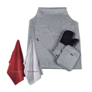 Σετ Κουζίνας με Ποδιά Πιάστρα και Ποτηρόπανα Cook 5 τμχ Silver Guy ... Σετ Κουζίνας με Ποδιά Πιάστρα και Ποτηρόπανα Cook 5 τμχ Silver Guy ...