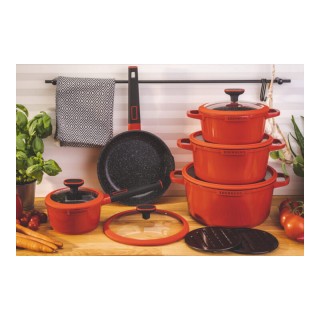 Σετ Μαγειρικών Σκευών με Αντικολλητική Κεραμική Μαρμάρινη Επίστρωση... Σετ Μαγειρικών Σκευών με Αντικολλητική Κεραμική Μαρμάρινη Επίστρωση...