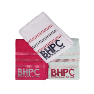 Σετ με 3 Πετσέτες Προσώπου 50 x 90 cm Beverly Hills Polo Club 355BH...