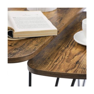 Σετ Μεταλλικά Βοηθητικά Τραπέζια Nesting 60 x 38 x 47.5 cm 2 τμχ VA... Σετ Μεταλλικά Βοηθητικά Τραπέζια Nesting 60 x 38 x 47.5 cm 2 τμχ VA...