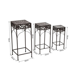 Σετ Μεταλλικές Ανθοστήλες 30 x 30 x 70 cm 3 τμχ Outsunny 845-035 Σετ Μεταλλικές Ανθοστήλες 30 x 30 x 70 cm 3 τμχ Outsunny 845-035