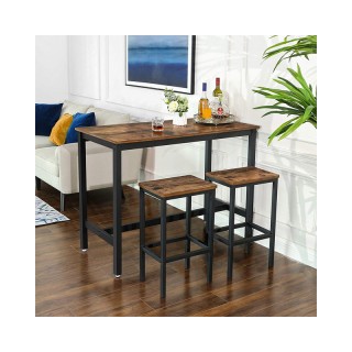 Σετ Μεταλλικό Ορθογώνιο Τραπέζι - Bar 120 x 60 x 90 cm με 2 Σκαμπό ... Σετ Μεταλλικό Ορθογώνιο Τραπέζι - Bar 120 x 60 x 90 cm με 2 Σκαμπό ...