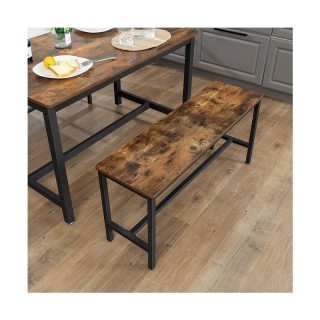 Σετ Μεταλλικοί Πάγκοι Τραπεζαρίας 108 x 32.5 x 50 cm 2 τμχ VASAGLE ...