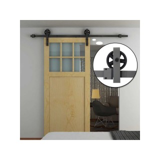 Σετ Μηχανισμού για Συρόμενες Ξύλινες Πόρτες 1.83 m HOMCOM B81-003 Σετ Μηχανισμού για Συρόμενες Ξύλινες Πόρτες 1.83 m HOMCOM B81-003