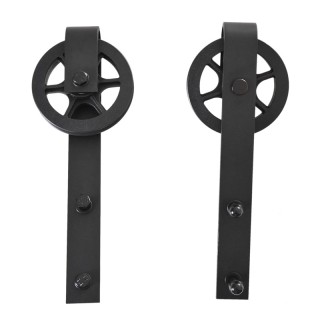 Σετ Μηχανισμού για Συρόμενες Ξύλινες Πόρτες 2 m HOMCOM B81-021