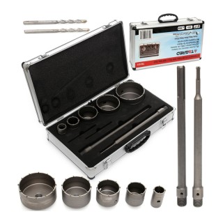 Σετ Ποτηροτρύπανα Σκυροδέματος SDS+ και SDS Max 9 τμχ σε Βαλιτσάκι ...