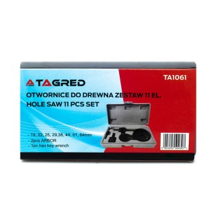 Σετ Ποτηροτρύπανα Ξύλου και Κεντραδόρος 11 τμχ TAGRED TA1061 Σετ Ποτηροτρύπανα Ξύλου και Κεντραδόρος 11 τμχ TAGRED TA1061