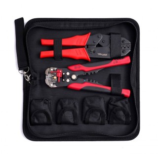 Σετ Πρέσα Ακροδεκτών και Απογυμνωτής Καλωδίων Ηλεκτρολόγου Kraft&De...