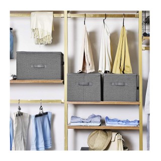 Σετ Πτυσσόμενα Υφασμάτινα Κουτιά Αποθήκευσης 30 x 40 x 25 cm 3 τμχ ... Σετ Πτυσσόμενα Υφασμάτινα Κουτιά Αποθήκευσης 30 x 40 x 25 cm 3 τμχ ...