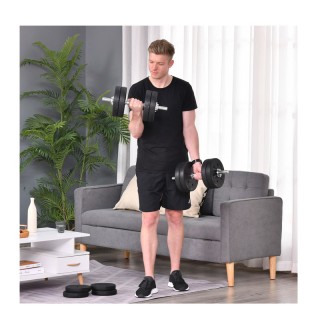 Σετ Ρυθμιζόμενοι Αλτήρες 30 Kg 2 τμχ HOMCOM A91-139 Σετ Ρυθμιζόμενοι Αλτήρες 30 Kg 2 τμχ HOMCOM A91-139