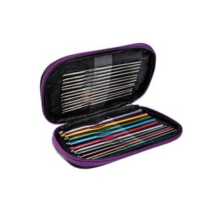 Σετ Βελονάκια Πλεξίματος με Αξεσουάρ και Θήκη 50 τμχ SPM 10317