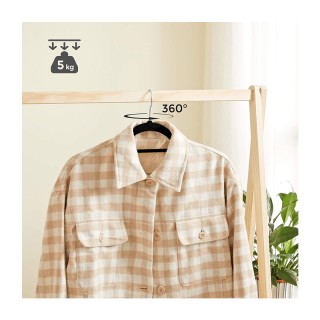 Σετ Βελούδινες Κρεμάστρες Ρούχων 20 τμχ Χρώματος Μαύρο Songmics CRF20B Σετ Βελούδινες Κρεμάστρες Ρούχων 20 τμχ Χρώματος Μαύρο Songmics CRF20B