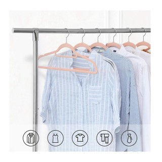 Σετ Βελούδινες Κρεμάστρες Ρούχων 50 τμχ Χρώματος Ροζ Songmics CRF50PK Σετ Βελούδινες Κρεμάστρες Ρούχων 50 τμχ Χρώματος Ροζ Songmics CRF50PK