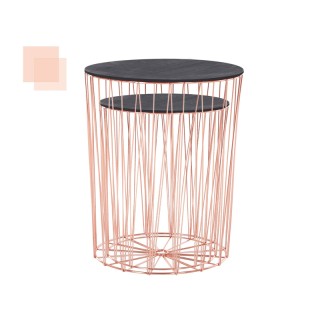 Σετ Βοηθητικά Μεταλλικά Τραπέζια 40.7 x 49.5 cm Χρώματος Ροζ - Χρυσ... Σετ Βοηθητικά Μεταλλικά Τραπέζια 40.7 x 49.5 cm Χρώματος Ροζ - Χρυσ...