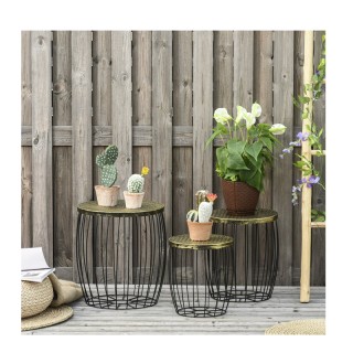 Σετ Βοηθητικά Μεταλλικά Τραπέζια 41 x 38 cm 3 τμχ Outsunny 84B-488 Σετ Βοηθητικά Μεταλλικά Τραπέζια 41 x 38 cm 3 τμχ Outsunny 84B-488