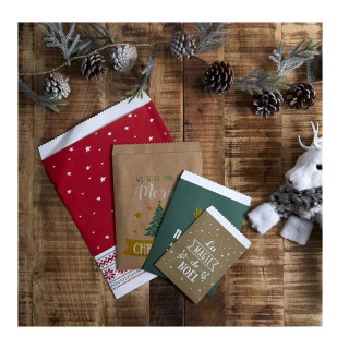 Σετ Χάρτινα Χριστουγεννιάτικα Σακουλάκια Δώρων 4 τμχ Party Time DI2891