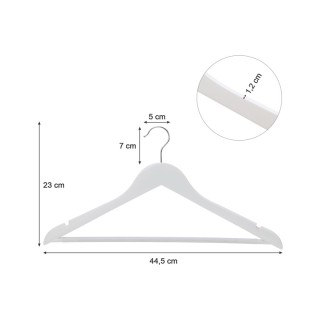 Σετ Ξύλινες Κρεμάστρες Ρούχων 20 τμχ Songmics CRW03W-20
