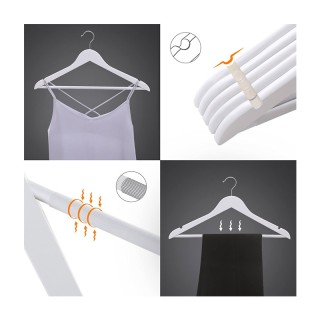 Σετ Ξύλινες Κρεμάστρες Ρούχων 20 τμχ Songmics CRW03W-20 Σετ Ξύλινες Κρεμάστρες Ρούχων 20 τμχ Songmics CRW03W-20