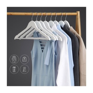 Σετ Ξύλινες Κρεμάστρες Ρούχων 20 τμχ Songmics CRW03W-20 Σετ Ξύλινες Κρεμάστρες Ρούχων 20 τμχ Songmics CRW03W-20