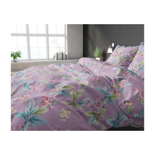 Σετ Υπέρδιπλη Παπλωματοθήκη με Μαξιλαροθήκες 240 x 220 cm Flower Ex...