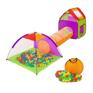 Σετ 2 Παιδικές Σκηνές με Τούνελ και 200 Μπάλες 1827921 Bakaji 01827921 Σετ 2 Παιδικές Σκηνές με Τούνελ και 200 Μπάλες 1827921 Bakaji 01827921